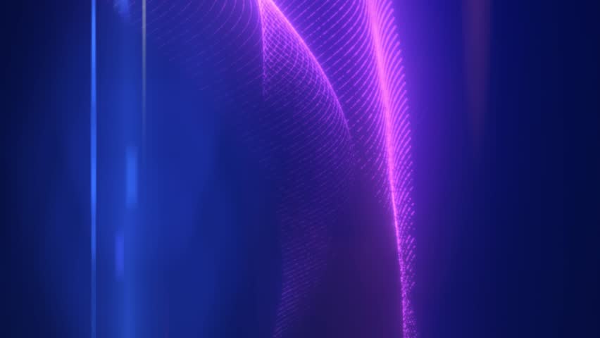 Soft purple and blue abstract wave with floating particles