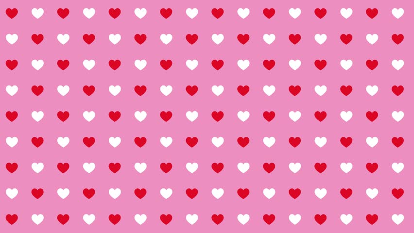 Pink heart cute simple background 