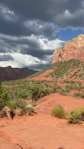 Rocky desert mountain landscape view