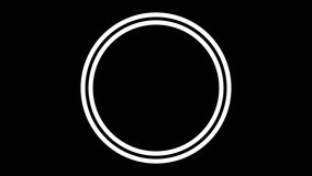 Press start text with two circles in white for gaming or technology concepts. Great for posters, banners, or digital designs. Glitch Effect 4k Alpha - Powered by Shutterstock - Get 15% off with code: PIKWIZARD15