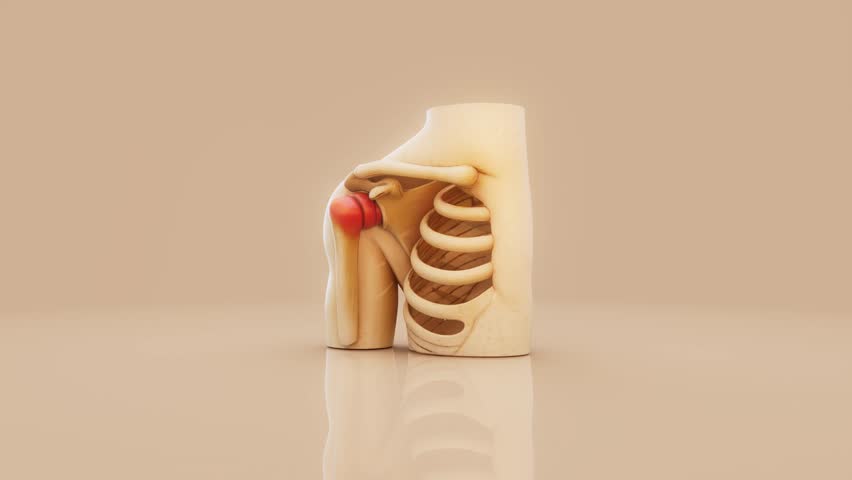 Conceptual 3D Animation of Shoulder Inflammation and Joint Pain
