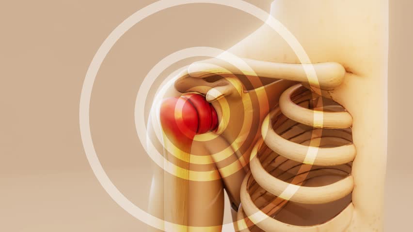 Conceptual 3D Animation of Shoulder Inflammation and Joint Pain