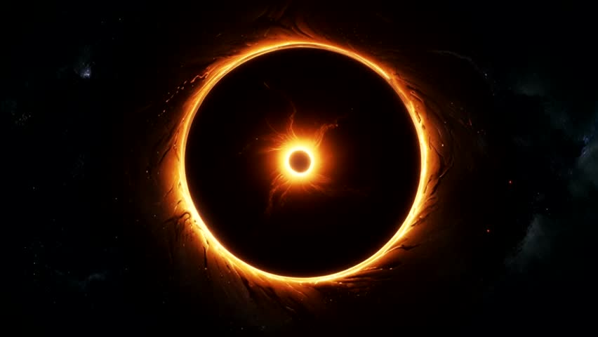 The ring appears to churn like fiery plasma, with sparks and tendrils of light shooting out in all directions. - Powered by Shutterstock - Get 15% off with code: PIKWIZARD15