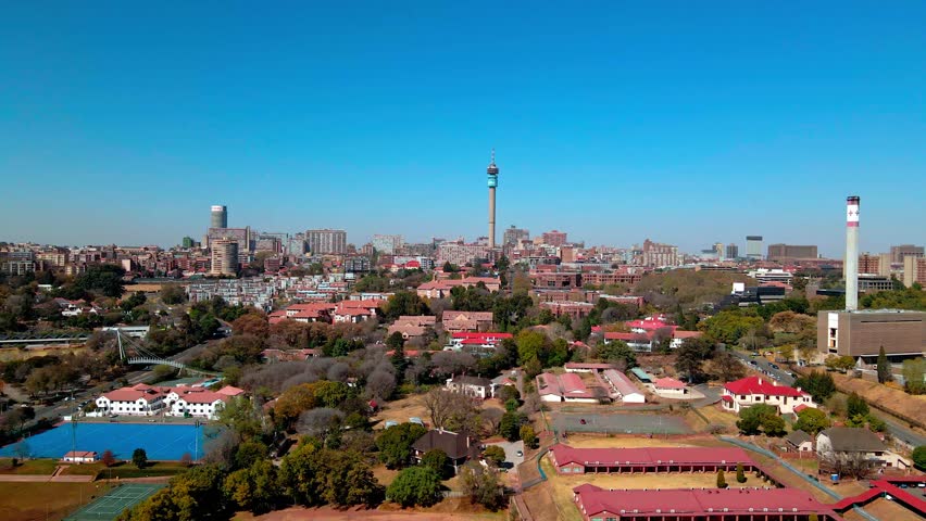 Aerial view of Johannesburg