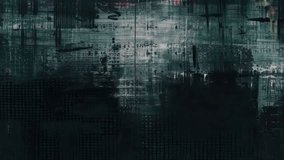 Hazy industrial grunge glitch analog digital frame with pale mist dark shadows blurred vertical streaks faint crimson accents and cinematic static noise seamless loop - Powered by Shutterstock - Get 15% off with code: PIKWIZARD15