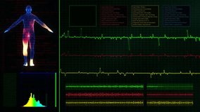 Futuristic Medical Scan Animation – Digital Biometric Health Monitor and ECG Background - Powered by Shutterstock - Get 15% off with code: PIKWIZARD15