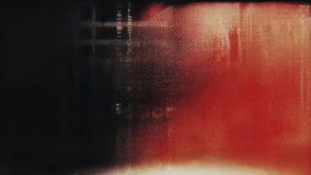 Industrial grunge glitch burnt film look with red black patina soft vignette slow pulse artifacts granular noise and fading edges seamless loop - Powered by Shutterstock - Get 15% off with code: PIKWIZARD15