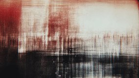 Industrial grunge glitch cyberpunk mix with red and teal fields cascading code rain vertical bands chromatic bleed and gritty film patina seamless loop - Powered by Shutterstock - Get 15% off with code: PIKWIZARD15