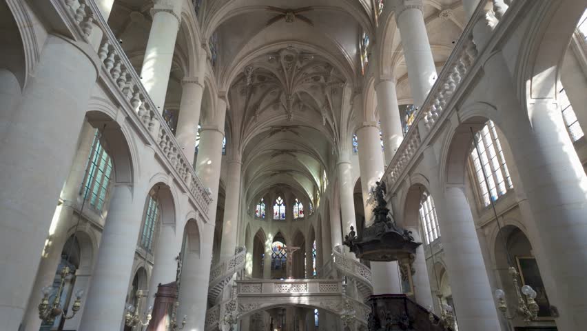 Gothic masterpiece Orléans Cathedral in detailed slow-motion view - Powered by Shutterstock - Get 15% off with code: PIKWIZARD15