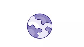 Icon of global network, digital earth vector video design - Powered by Shutterstock - Get 15% off with code: PIKWIZARD15