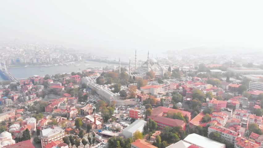 An aerial view of istanbul, turkey, showcasing its historic architecture