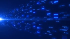 Digital Data Stream Abstract Blue Technology Background With Flowing Numbers And Glowing Squares,data Stream Abstract Digital Information Flow,futuristic Finance Business Technology Background,ai Tech - Powered by Shutterstock - Get 15% off with code: PIKWIZARD15