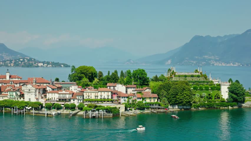 Picturesque isola madre island on lake maggiore in northern italy