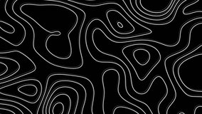 Black and White Topo Map of Hilly Area 4K Animation Video with Moving Contour Lines, Abstract Topographic Map Background, Seamless Loop Terrain, Hikers, Cartographers, Geologists, Landscape - Powered by Shutterstock - Get 15% off with code: PIKWIZARD15