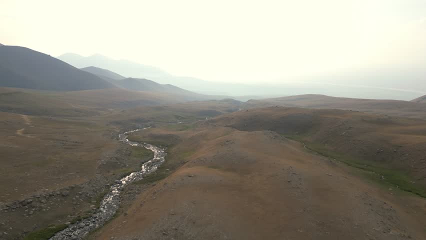 River carving its way through a harsh dry environment.