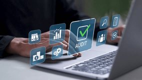 Business audit concept, data analysis, financial reporting, auditing practices and performance metrics. financial reviews, corporate assessments. - Powered by Shutterstock - Get 15% off with code: PIKWIZARD15