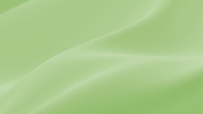 Abstract tenderness green silk background luxury wave cloth satin pastel color fabric. Luxurious care liquid wave splash, wavy fluid texture. Fluttering material. 3D animation motion design wallpaper