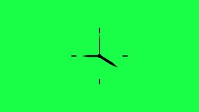 Clock green screen animation, minimal time management design, productivity countdown symbol, business deadline and lifestyle schedule - Powered by Shutterstock - Get 15% off with code: PIKWIZARD15