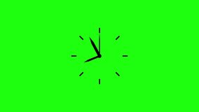 Clock animation angular design, green screen background, productivity and schedule balance, deadline and time management concept - Powered by Shutterstock - Get 15% off with code: PIKWIZARD15