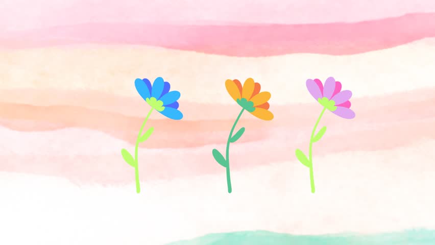 flower, nature, minimalist, abstract, watercolor, pastel, pink, background, simple, spring, Animation, motion graphics, vector, loop, cartoon, animated, background, abstract, dynamic, explainer video,