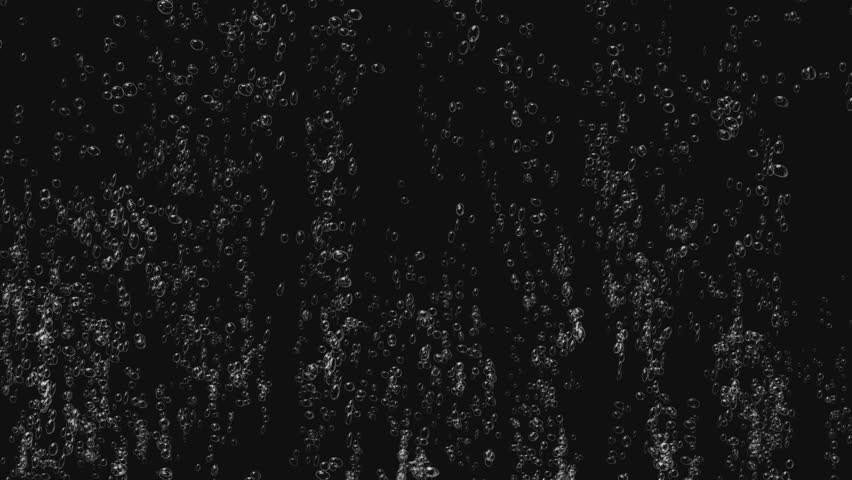 Bubbles in mineral water, slow motion.