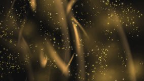 Liquid gold particles float and shimmer in abstract motion, forming rich metallic textures and dynamic fluid backdrop, ideal for luxury, glamour, or high-end visual projects on a premium scale. - Powered by Shutterstock - Get 15% off with code: PIKWIZARD15