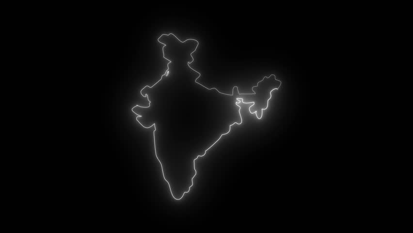 India Map - black World Map International vector template with High detailed isolated. India map travel with pin tag location design