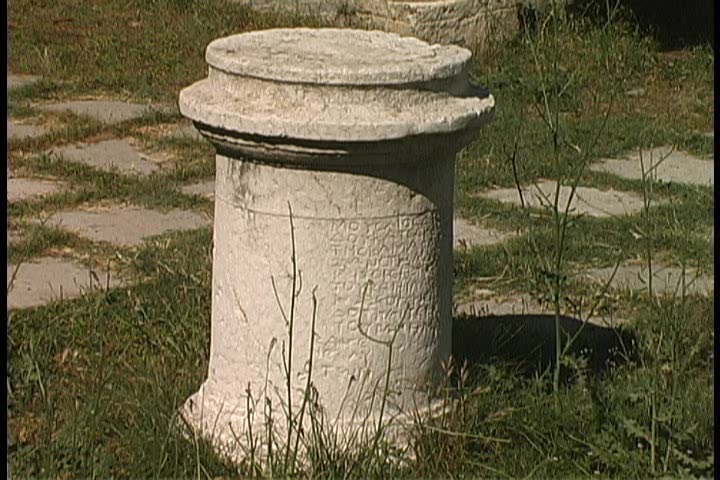 Ancient Roman Milepost from the Roman empire era, Turkey