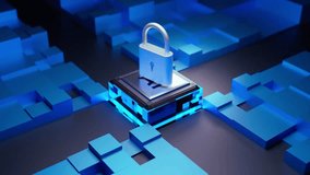 This image shows an AI chip with a padlock, representing data protection and cybersecurity. It symbolizes the importance of securing artificial intelligence systems. - Powered by Shutterstock - Get 15% off with code: PIKWIZARD15