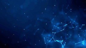 this is a blue abstract network connection animation background for technology and science projects. use this for your next video and more! enjoy! - Powered by Shutterstock - Get 15% off with code: PIKWIZARD15