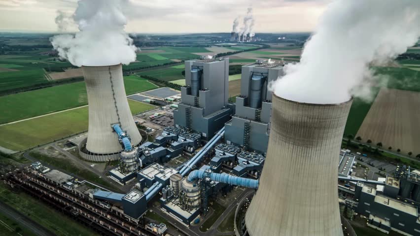 Breathtaking And Beautiful View Of power station