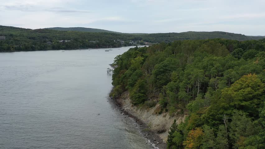 Bar Harbor Maine Aerial View