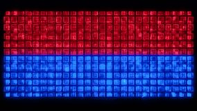 Futuristic grid of glowing cubes in red and blue light, creating a mesmerizing digital pattern with a high-tech feel - Powered by Shutterstock - Get 15% off with code: PIKWIZARD15