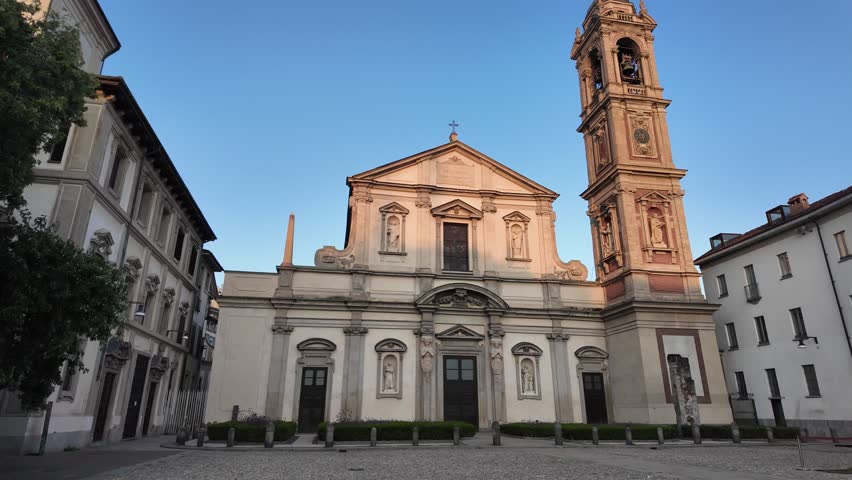 Medieval Basilica of Santo Stefano Maggiore in Milan, Italy