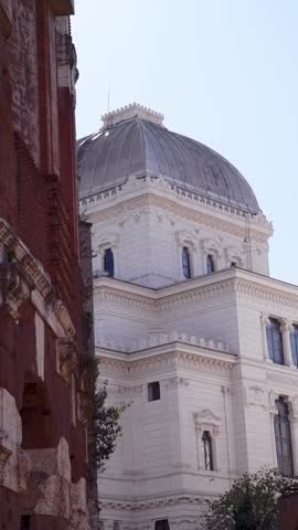 The Synagogue located in the Jewish Ghetto, Rome, Italy