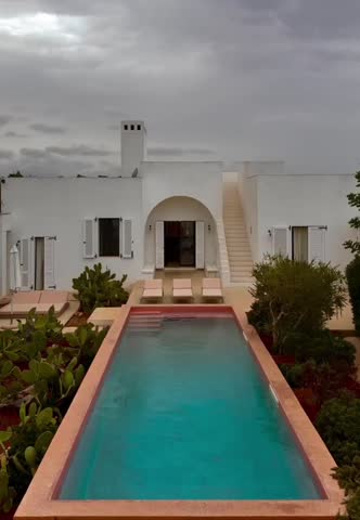 Villa Cardo, a luxurious modern villa located in Puglia, Italy. August 8, 2025