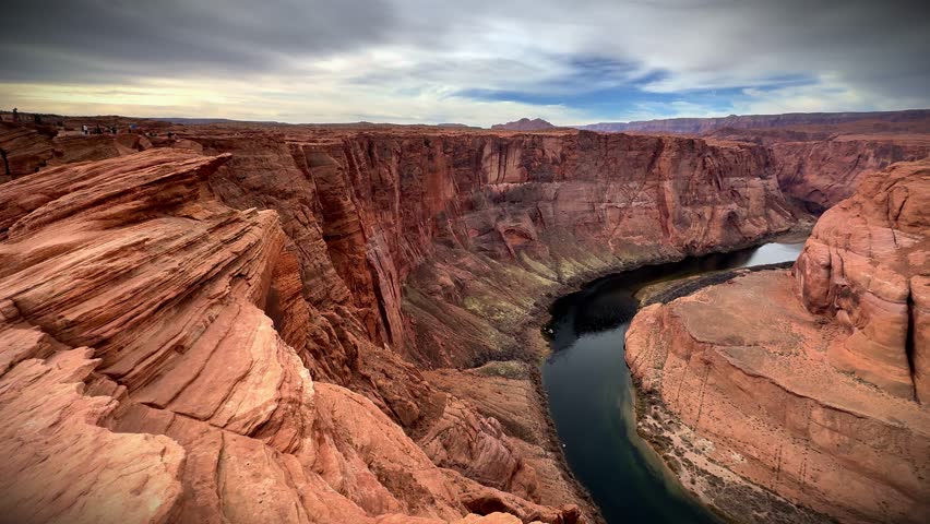 panoramic view of horseshoe bend Arizona Usa