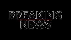 Breaking news banner text animation on black background, Breaking news text sign animated for Tv broadcast animated.	
 - Powered by Shutterstock - Get 15% off with code: PIKWIZARD15