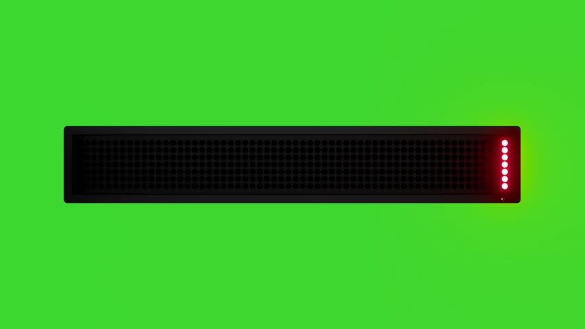 BLACK FRIDAY SUPER SALE Scrolling Red Dot Matrix LED Text Animation on Green Screen Seamless Loop