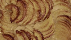 close up caramelized apple tart showing golden baked fruit slices in sweet glaze - Powered by Shutterstock - Get 15% off with code: PIKWIZARD15