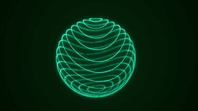 Digital sphere of particles in cyberspace. Impulse dynamic flow of global energy energy. Futuristic technology style. 3D rendering. - Powered by Shutterstock - Get 15% off with code: PIKWIZARD15