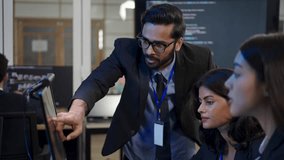 Group of programmers are coding at office. Business, Coding programs, AI applications, technology. - Powered by Shutterstock - Get 15% off with code: PIKWIZARD15