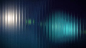 Loopable UHD abstract background featuring vertical translucent glass-like stripes with shifting teal, blue and white light leaks - Powered by Shutterstock - Get 15% off with code: PIKWIZARD15
