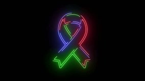 Glowing Neon Awareness Ribbon Animation for a Health Cause, Charity, or Support Campaign Loop

 - Powered by Shutterstock - Get 15% off with code: PIKWIZARD15