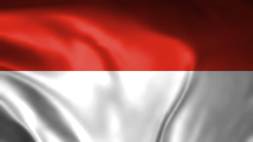 Waving Flag Indonesia Animation elegant and simple