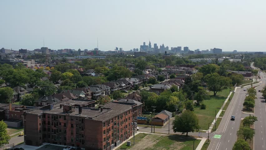 Detroit Michigan Revitalization Project Aerial