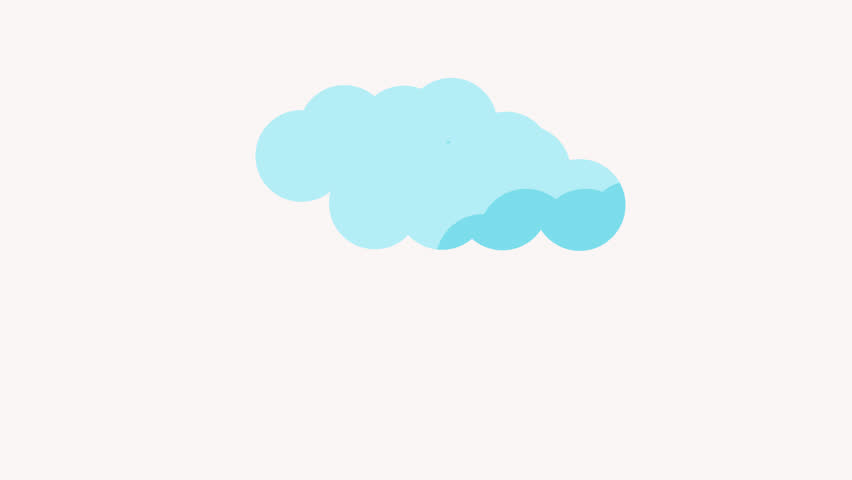 rain icon animation simple flat