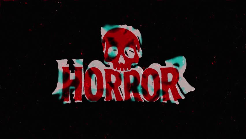 Creepy, grungy background with distressed red typography. Perfect for Halloween or horror projects
