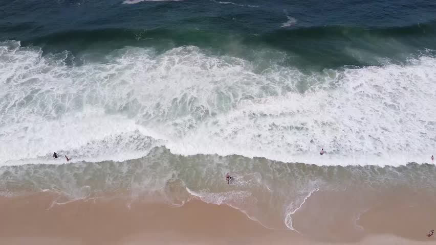 beautiful seaside and people enjoy the beach