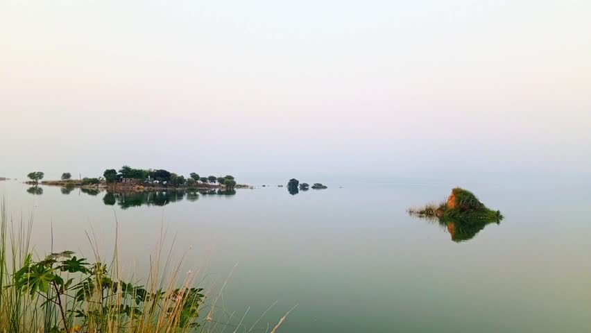 The lake was created by the construction of the Mangla Dam on the Jhelum River.
It is a popular tourist destination for boating and other water sports.
The lake provides water for irrigation and power